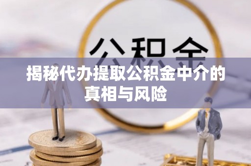 蚌埠揭秘代办提取公积金中介的真相与风险