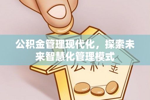 蚌埠公积金管理现代化，探索未来智慧化管理模式