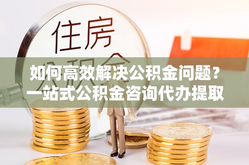 蚌埠如何高效解决公积金问题？一站式公积金咨询代办提取服务全解析