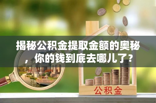蚌埠揭秘公积金提取金额的奥秘，你的钱到底去哪儿了？