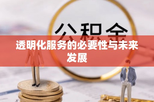 蚌埠透明化服务的必要性与未来发展